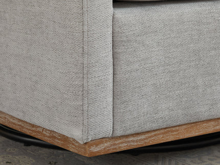 Square Upholstered Swivel Accent Chair
