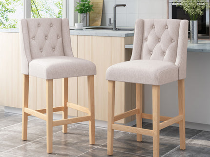 Ethereon - Tufted Counter Stool (Set of 2)