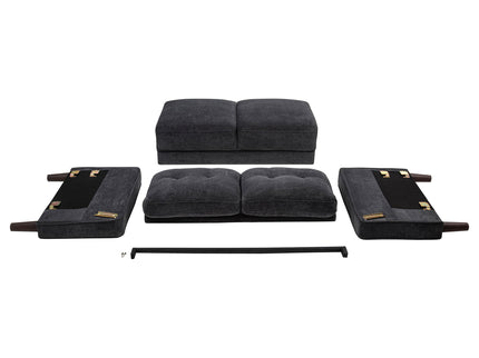 Heather - Track Arm Tufted Loveseat