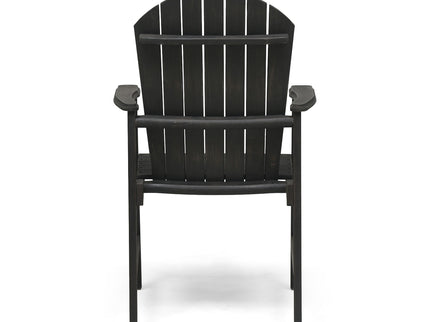 Outdoor Weather Resistant Acacia Wood Adirondack Dining Chairs (Set of 2)
