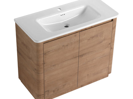 Freestanding Bathroom Vanity With Sink & 2 Soft Close Doors