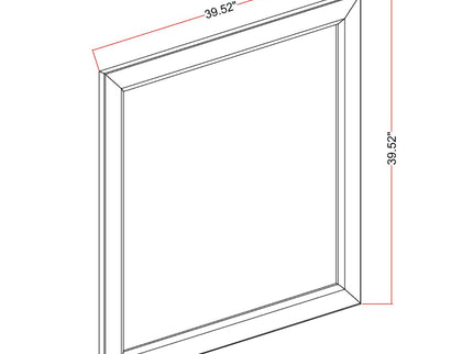 Harry - Mirror, Large Scale Design For Bedroom - Brown