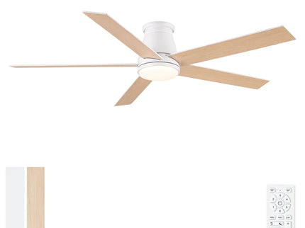 Flush Mount Ceiling Fan With Light