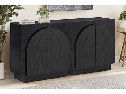 Modern Sideboard Buffet With Arched Cabinet Doors