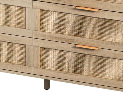 6 Drawer Storage Modern Cabinet For Bedroom
