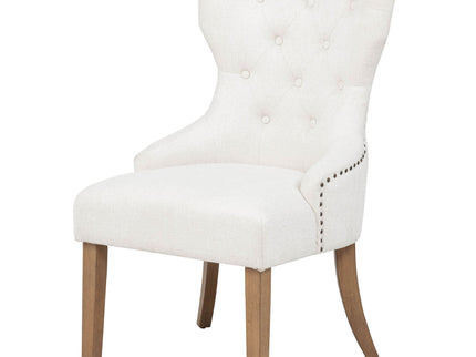 Tufted Dining Chair With Button Tufting And Nailhead Trim