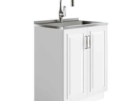 Darwin - Deluxe Laundry Cabinet With Pull-Out Faucet And Stainless Steel Sink