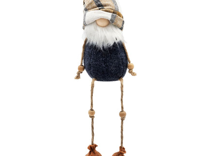 3 Pieces Fall Thanksgiving Gnomes Decorations, Harvest Festival Table Home Ornaments For Holiday Party Gifts - Blue / Brown