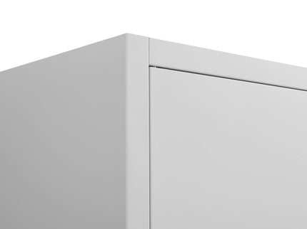 2 Door File Cabinet With Lock, 4 Adjustable Shelves, Heavy-Duty