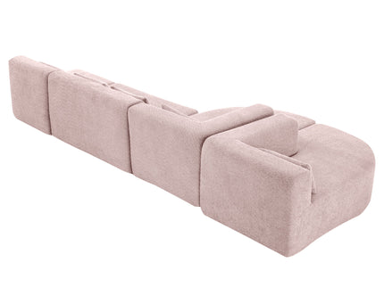 Upholstered Sofa Free Combined Sofa Couch With 2 Chaise Lounge And Five Back Pillows For Living Room