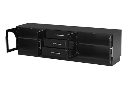 Modern Minimalist TV Stand, Entertainment Center Media Console Cabinet With Adjustable Shelves For Living Room