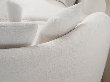 Curved 4 Seater Full Compression Sponge Sofa