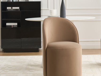 360 Degree Swivel Armless Dining Barrel Chair