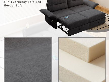 Sofa Bed With Convertible Design, Living Room Furniture