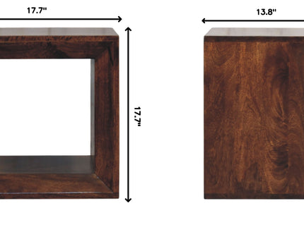 Solis - Open Side Table - Brown