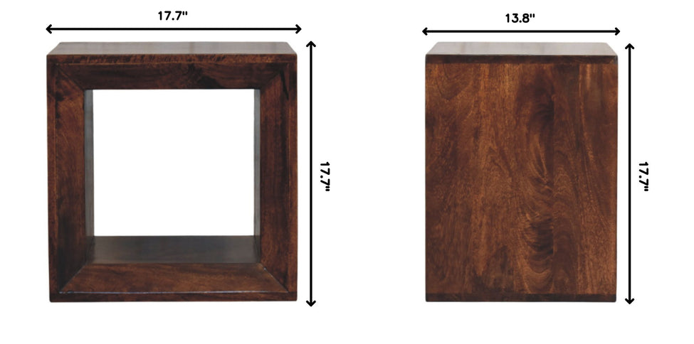 Solis - Open Side Table - Brown