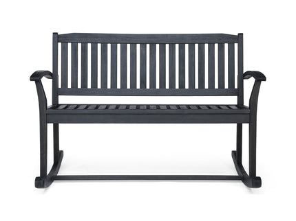 Baxter - Rocking Loveseat - Dark Gray