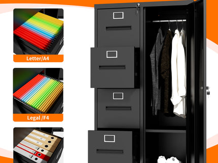 Storage Vertical Filing Cabinet With Lock