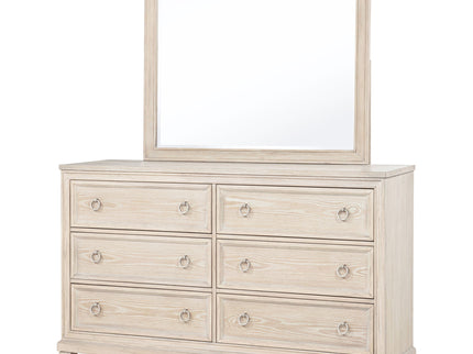 Wedner - 6 Drawer Dresser With Mirror - Oak
