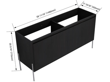 Freestanding Bathroom Vanity & Soft Close Cabinet Doors