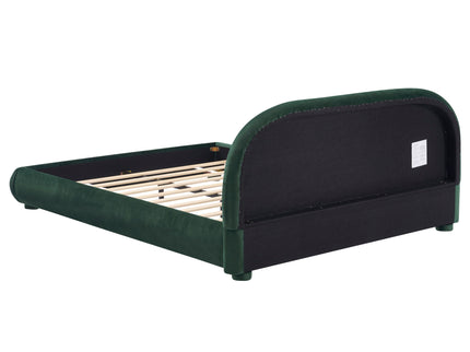 Upholstered Simple Modern Bedroom Bed With Curved Headboard