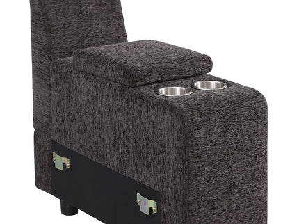 Nyeisha - Piece Upholstered Sofa & Chaise - Coffee