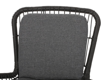 Outdoor Wicker Club Chair With Cushions (Set of 2)
