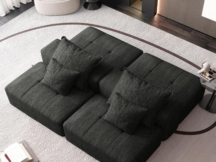 Modern Oversized Diy Combination Modular Sectional Sofa With Pillows