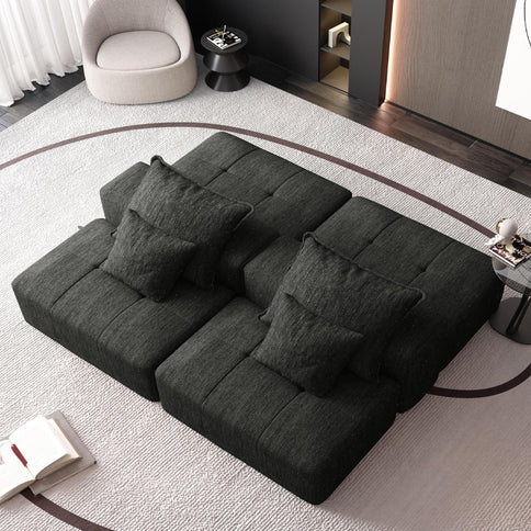 Modern Oversized Diy Combination Modular Sectional Sofa With Pillows