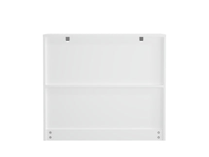 Toy Storage Organizer With Large Drawer And Low Bookshelf For Nursery & Playroom - White