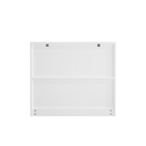 Toy Storage Organizer With Large Drawer And Low Bookshelf For Nursery & Playroom - White