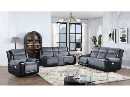 Alicia - Reclining Sofa - Gray / Black