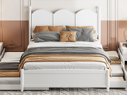 Platform Bed With With 2 Big Drawers And Trundle