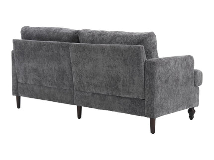 Mid Century Modern Fabric Loveseat Sofa, 2 Seat Upholstered Couch