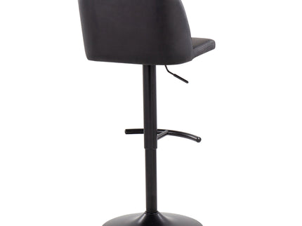 Toriano - Contemporary Adjustable Bar Stool With Rounded T Footrest (Set of 2)