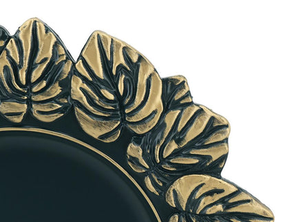 Plastic Charger Plate (Set of 8) - Blue / Gold