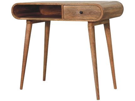 Writing Desk, Curved - Chestnut