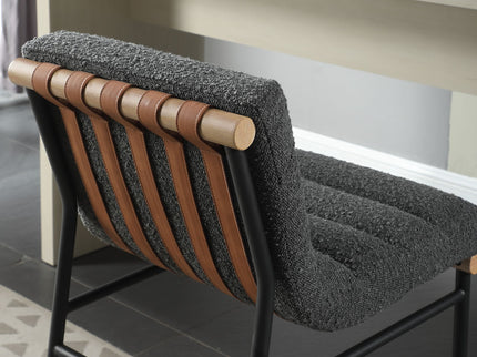 Lahni - 17" Boucle Fabric Counter Height Chair