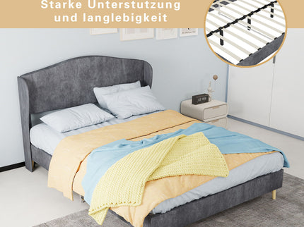 Upholstered Bed, Tufted Headboard, Comfortable Sleep