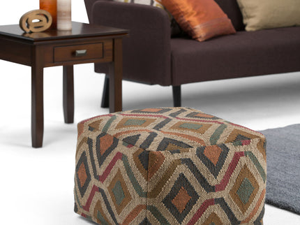 Johanna - Handcrafted Square Pouf