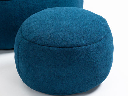 Bedding Bean Bag Sofa Chair High Pressure Foam With Footrest