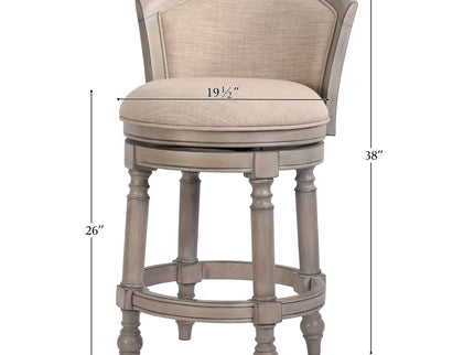 Barrel Back Stool With Swivel