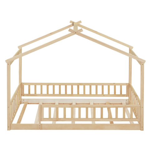 Bed House Bed Frame With Fence