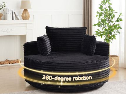 Swivel Chair With 360° Rotation For Living Room