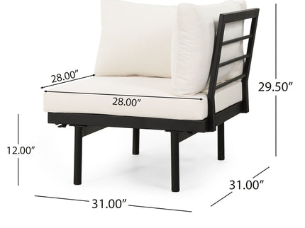 Theo - Sofa Corner, Coffee Table - Cream