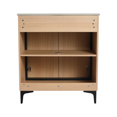 Modern Bathroom Vanity Base With Basin And Storage Cabinet