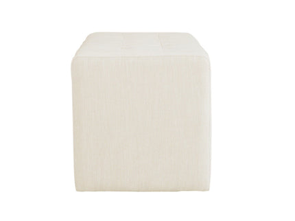 Elegant Soft Close Storage Bench Polyester Upholstery - Cream