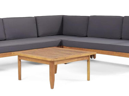 Aston - 4 Piece Sofa Set - Dark Gray