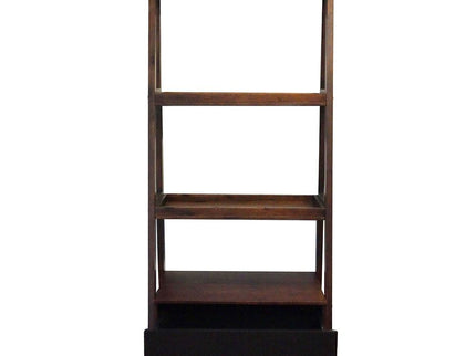 Ladder Shelf, Ladder Style Display Shelf - Natural Wood / Brown