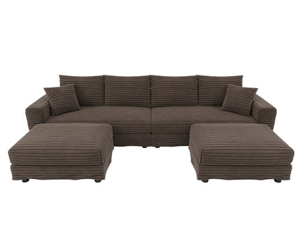 Modern Comfy Upholstered Sofa Cloud Couch & Deep Seat Couches